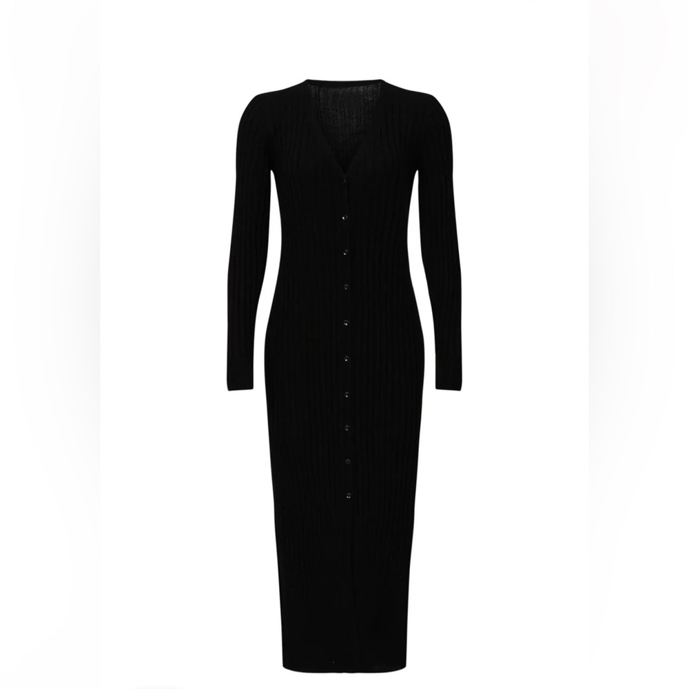 Club Monaco Ribbed Cardigan Dress - Picture 2 of 7